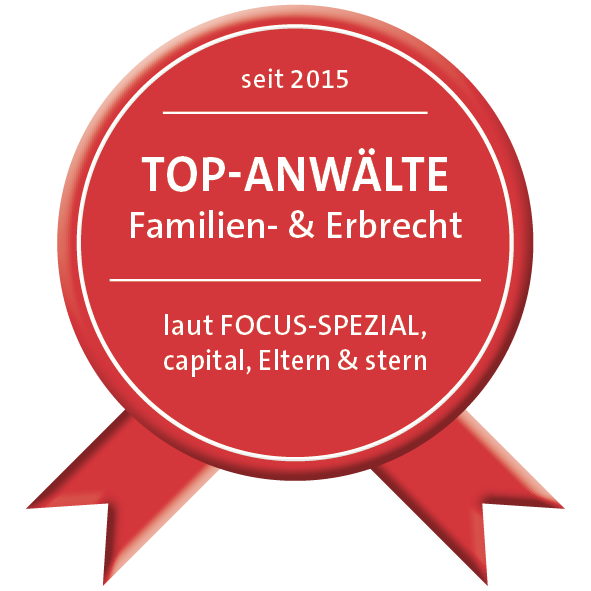 Auszeichnung Top Rechtsanw&auml;lte Familienrecht & Erbrecht