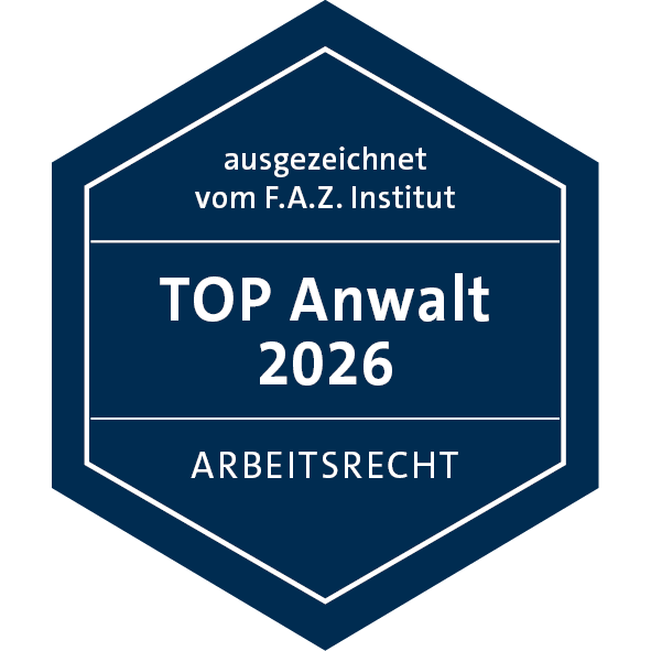 Auszeichnung F.A.Z. Institut Top Rechtsanwälte Arbeitsrecht