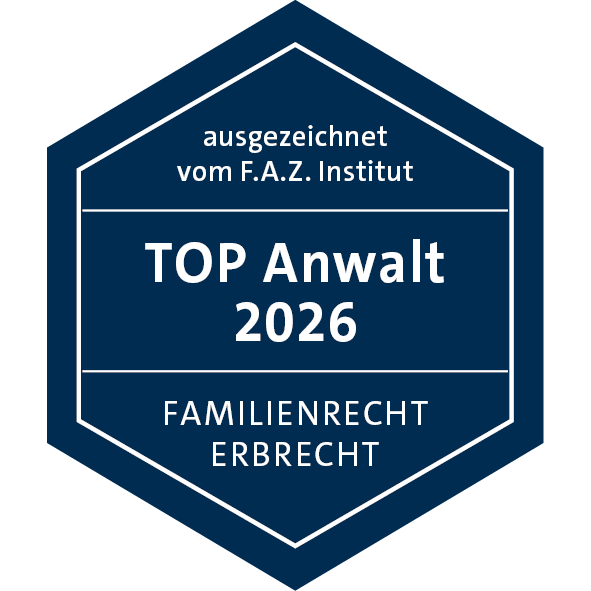 Auszeichnung F.A.Z. Institut Top Rechtsanwälte Familienrecht & Erbrecht